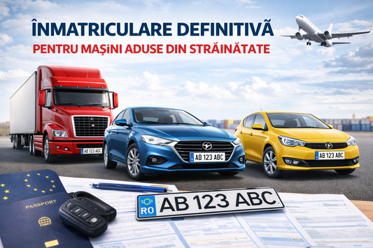 Inmatriculare definitivă autoturism second hand din străinătate