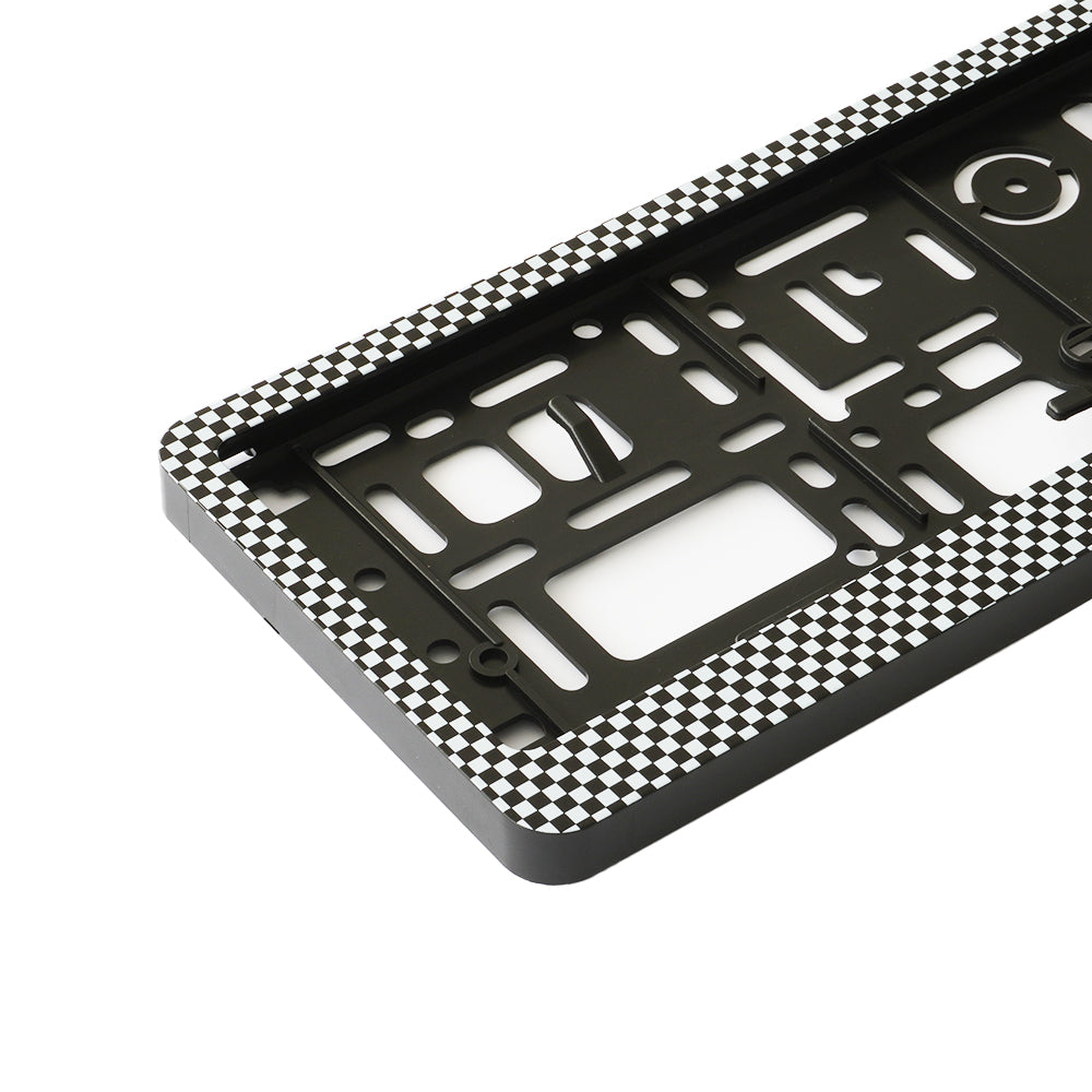 Suport Numar Inmatriculare Carbon Set 2 Buc