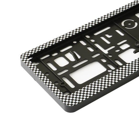 Suport Numar Inmatriculare Carbon Set 2 Buc